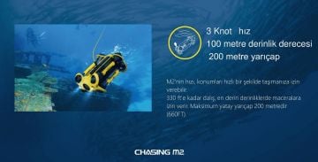 Chasing Gladius M2 Su Altı Drone + Chasing Robot Kol + Chasing Manuel Kablo Sarıcı