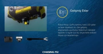 Chasing Gladius M2 Su Altı Drone + Chasing Robot Kol + Chasing Manuel Kablo Sarıcı