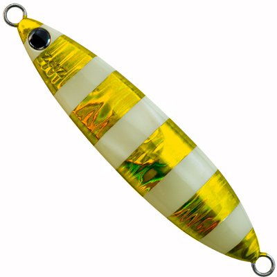 Zetz Slow Blatt R SBR 500gr Metal Jig Zebra Gold