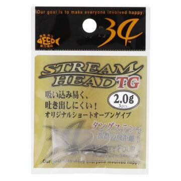 Thirty Four Stream TG Jig Head Lrf iğnesi 2.5 gr