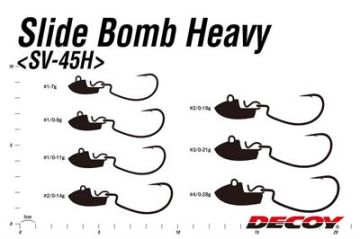 DECOY SV-45H Slide Bomb Heavy Jig Head