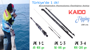 Kaido Slow Jig Kamışı 190 cm Tetiksiz 100-200 gr