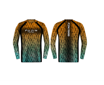 Fujin Performance T-Shirt Aqua Orange Fish
