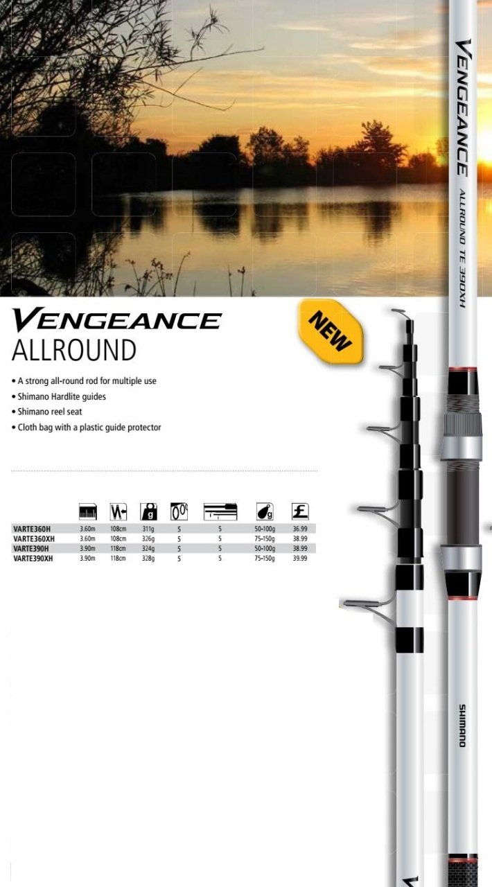 Shimano Vengeance Allround Teleskopik 360H Teleskopik Kamış