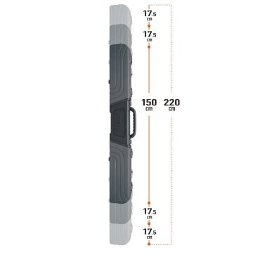 Prox Container Gear 5-Lenght Hard Rod Case Olta Taşıma Çantası Gri