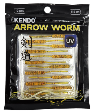 Kendo Arrow Worm Lrf Silikonu 5,5cm 12 Adet