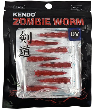 Kendo Zombie Worm Lrf Silikonu 4cm 8 Adet