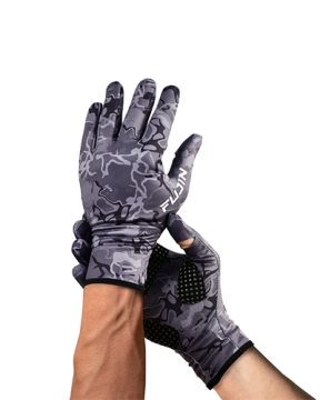 Fujin Pro Angler Winter Gloves Black Camo