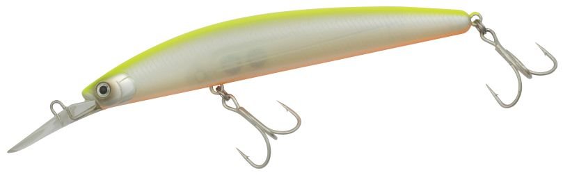 Daiwa Shoreline Shiner MM (Murakoshi Max) 130F-DR Chart Back Pearl