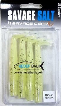 Savagear Sandeel 10cm 4 Adet 7 Gr Silikon Yem Glow