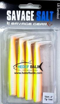 Savagear Sandeel 10cm 4 Adet 7 Gr Silikon Yem Glow