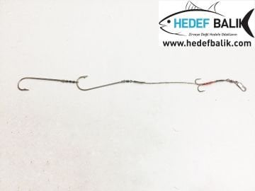 2 İğneli Çelik Telli Gezer Olta