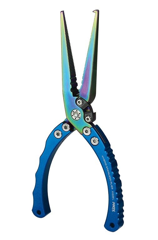 Prox Hybrid Stailess Pliers Hakla Açıcı ve Kesici Pense Large Mavi