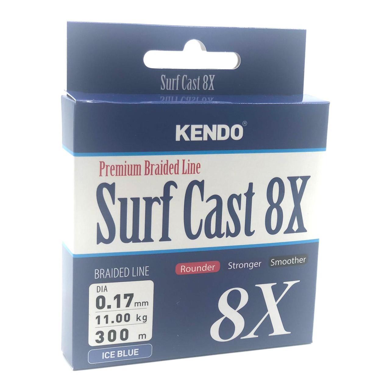 Kendo Surf Cast 8X Fıghtıng 300 mt Örgü İp ( ICE BLUE) 0.10 mm