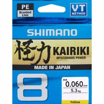 Shimano Kairiki 8 Yellow (Sarı) 150m İp (Örgü) Misina