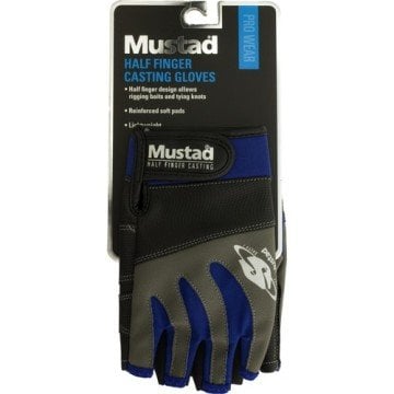 Mustad Half Finger Casting Gloves Balıkçı Eldiveni