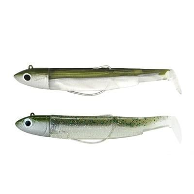 Fiiish BM70/1 BM3035 Double Combo Off Shore 6gr Khaki-Ghost Minnow Silikon Yem