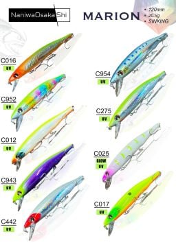 NaniwaOsakashi Marion 120mm 20,5gr Sinking Maket Yem