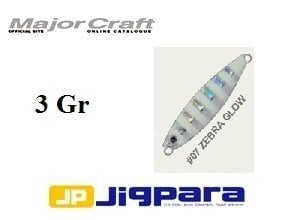 Major Craft JigPara Micro Jig Zebra Glow 3 Gr