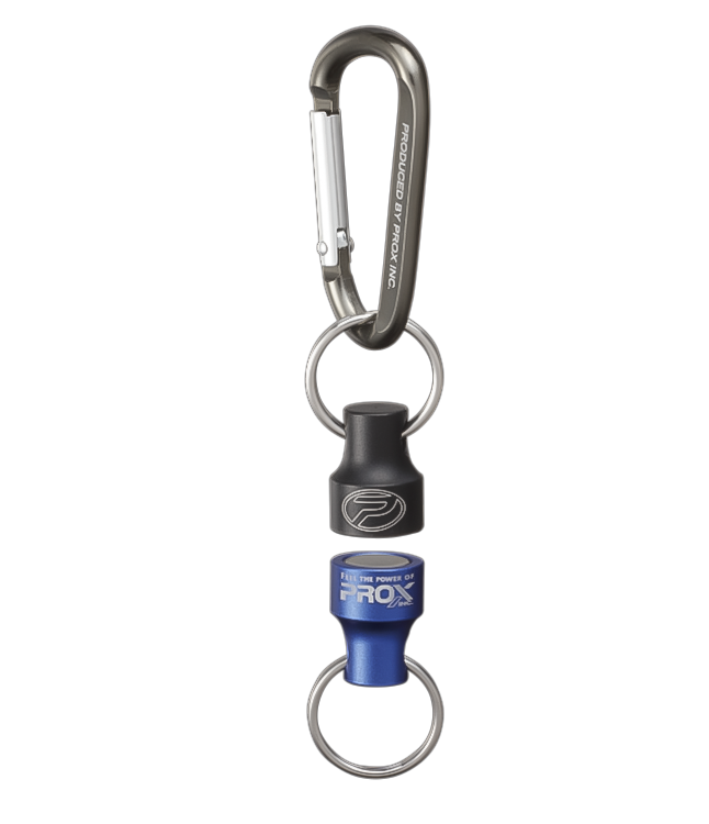 Prox MG Joint Twin Color Mıknatıslı Karabinalı Askı Aparatı Siyah Mavi Small