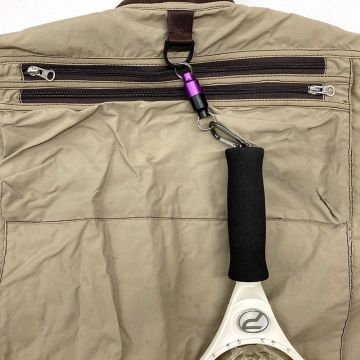 Prox MG Joint Twin Color Mıknatıslı Karabinalı Askı Aparatı Siyah Lila Large