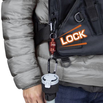 Prox Auto Lock MG Joint Mıknatıslı Karabinalı Askı Aparatı Siyah