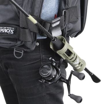 Prox Turn Lock Rod Holster Belt Clip Askılı Kamış Taşıma Aparatı Yeşil