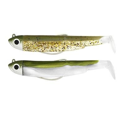 Fiiish BM120/3 BM780 Double Combo Shore 12gr Kaki Paillete-Ghost Minnow Silikon Yem