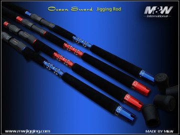 Ocean Sword B-SS 171cm. 80-200gr. Tetikli Jigging Kamışı Mavi