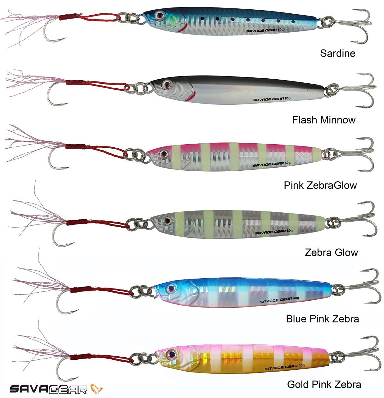 Savagear 3D Slim Minnow Jig 40gr