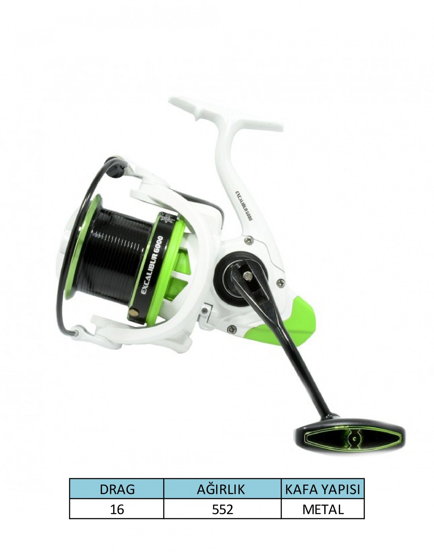 Captain Excalibur 6000 Surf Makine 4+1 BB