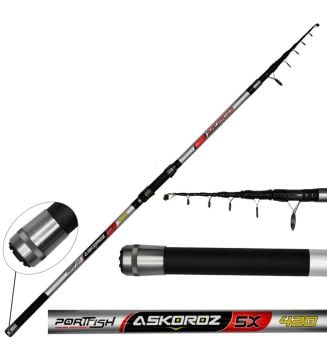 Portfish Askoroz SX Surf Carbon Kamışı UP - 250 gr 420 CM