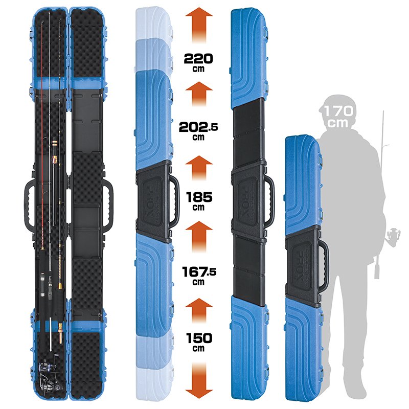 Prox Container Gear 5-Lenght Hard Rod Case Olta Taşıma Çantası Mavi