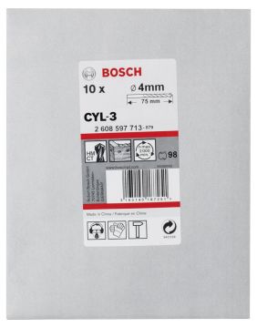 Bosch - cyl-3 Serisi, Beton Matkap Ucu 4*75 mm 10'lu Paket