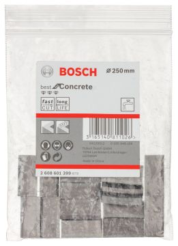 Bosch - Best Serisi Elmas Sulu Karot Uç Segmanı 250 mm İçin 16 Parça