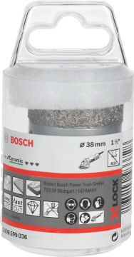 Bosch - X-LOCK - Best Serisi, Taşlama İçin Seramik Kuru Elmas Delici 38*35 mm