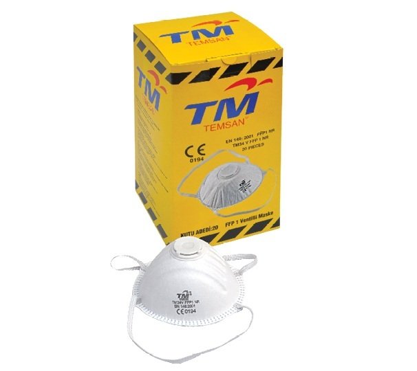 TM Toz Maskesi FFP1 Ventilli 20li paket