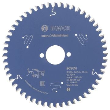 Bosch - Expert Serisi Alüminyum için Daire Testere Bıçağı 165*30 mm 52 Diş