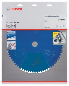 Bosch - Expert Serisi Paslanmaz Çelik için Daire Testere Bıçağı 305*25,4 mm 80 Diş
