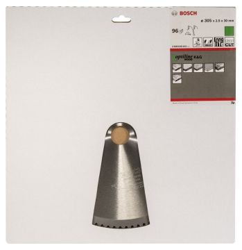 Bosch - Optiline Serisi Ahşap için Daire Testere Bıçağı 305*30 mm 96 Diş