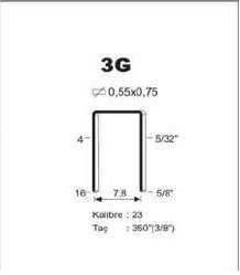 OMER 3G TABANCA ÇİVİSİ 14MM