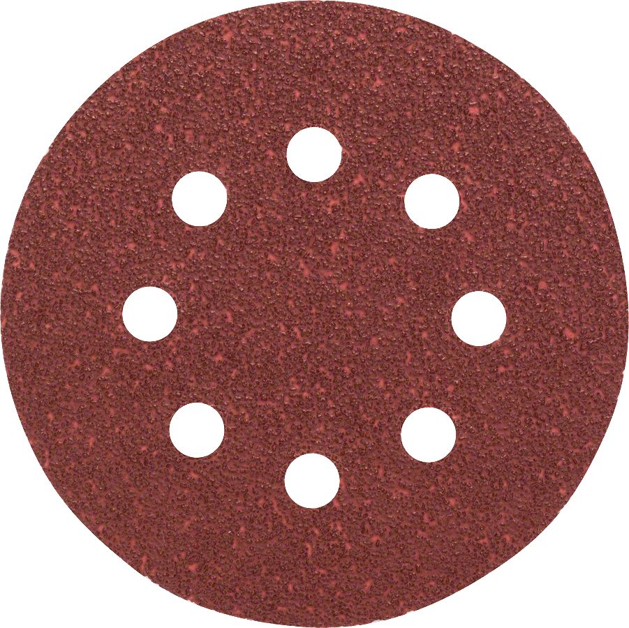 Bosch - Eksantirik Zımpara Kağıdı 5'li, 125 mm 40 Kum 8 Delik