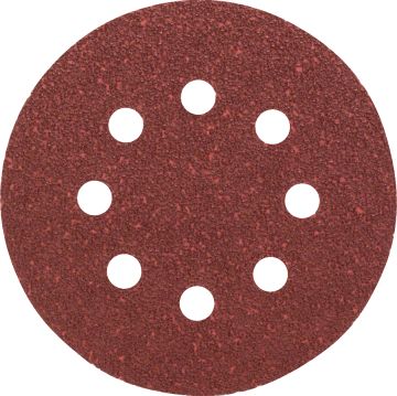 Bosch - Eksantirik Zımpara Kağıdı 5'li, 125 mm 40 Kum 8 Delik