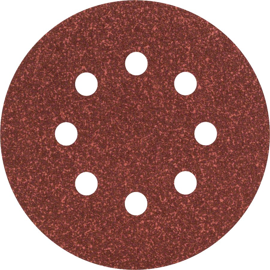 Bosch - Eksantirik Zımpara Kağıdı 5'li, 125 mm 60 Kum 8 Delik