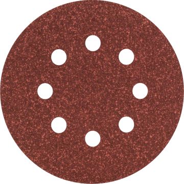 Bosch - Eksantirik Zımpara Kağıdı 5'li, 125 mm 60 Kum 8 Delik