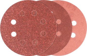 Bosch - Eksantirik Zımpara Kağıdı 6'lı Set, 125 mm 60/120/240 Kum 8 Delik