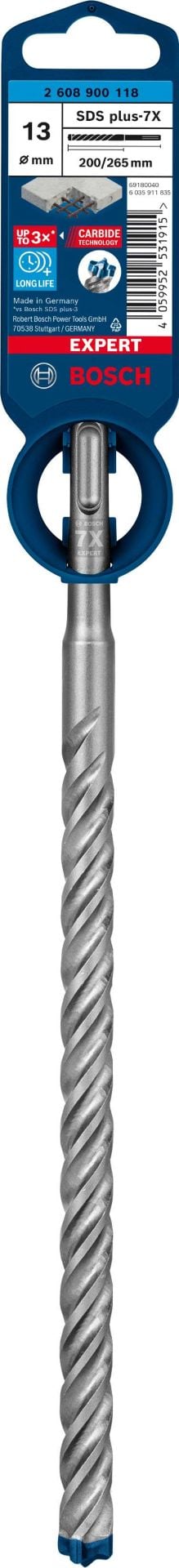 Bosch EXPERT- SDS-Plus-7X Serisi Kırıcı Delici Matkap Ucu 13*265  mm