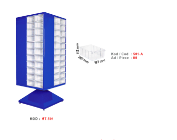 MT-501 Döner Çekmeceli Dolap