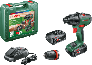 Bosch AdvancedImpact 18 Çift Akülü Darbeli Delme Vidalama Makinesi 18V  (2 x 2,5 Ah) + Şarj Cihazı AL 1830 CV