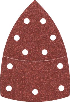 Bosch - Multi Zımpara Kağıdı 10'lu, 102 x 62/93 mm 60 Kum 11 Delik